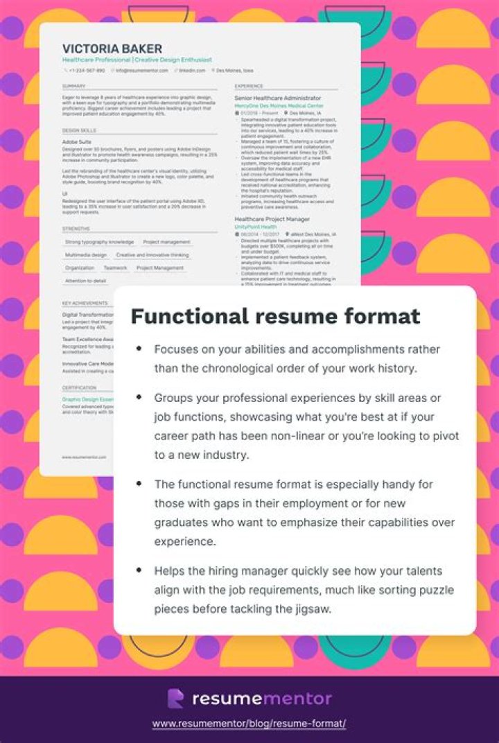 What is a functional resume advantageous