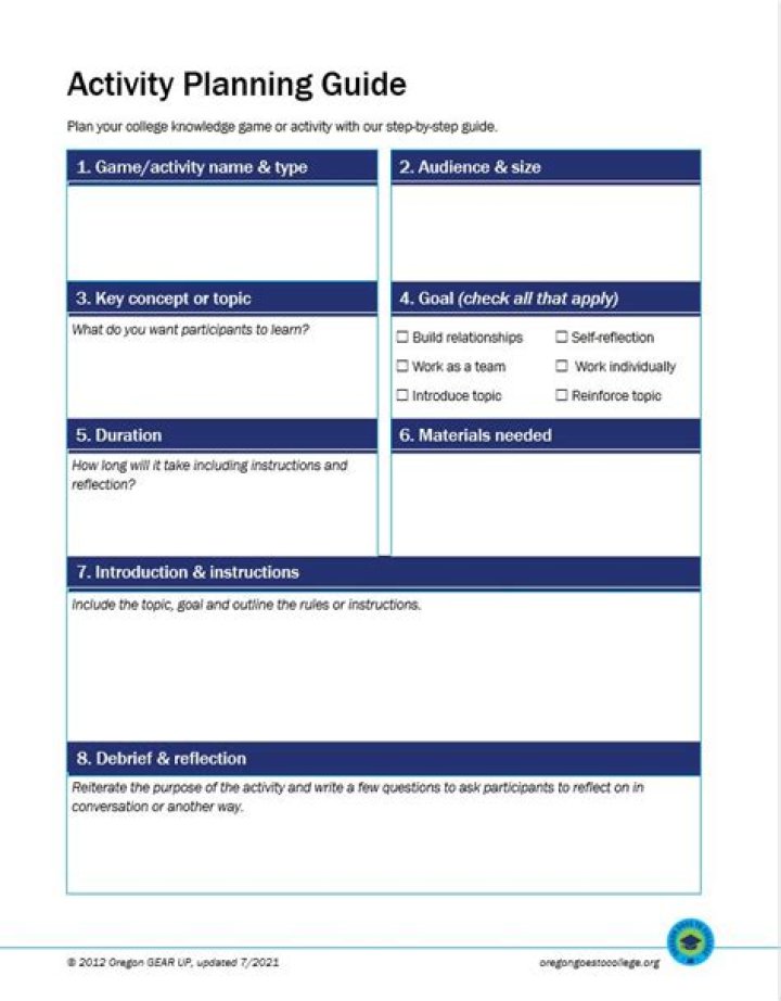 What is an activity guide?