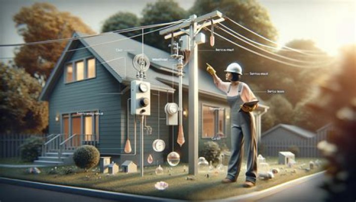 What is an electrical service drop