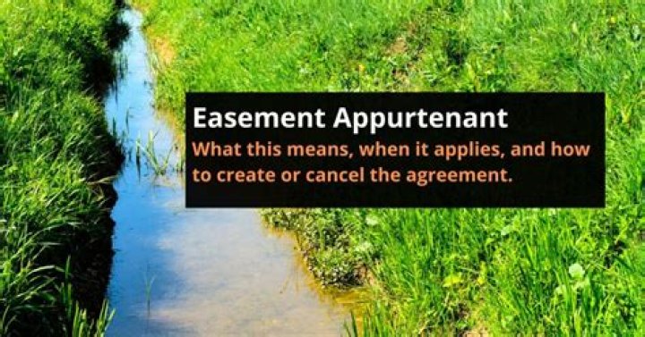 What is an example of an easement