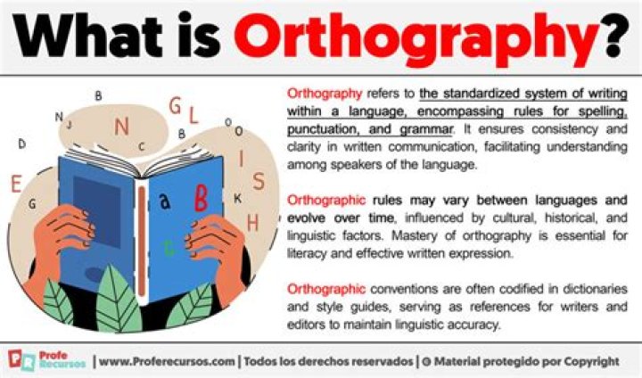 What is an example of orthography?