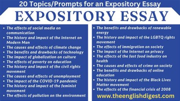 What is an expository prompt