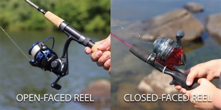 What is an open face fishing reel?