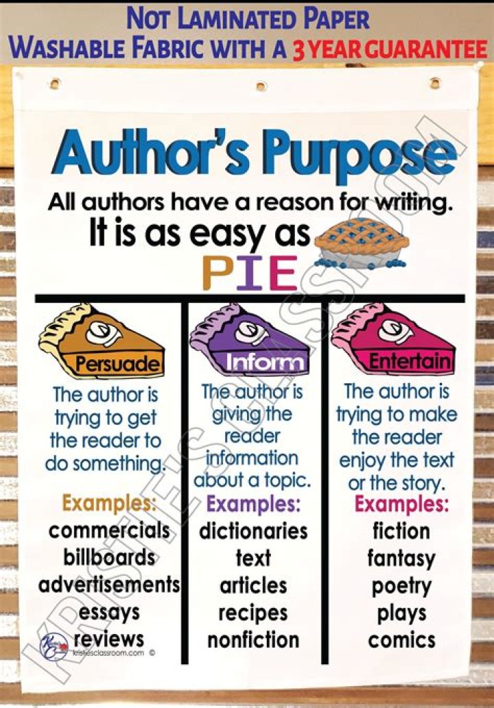 What is authors purpose in literature