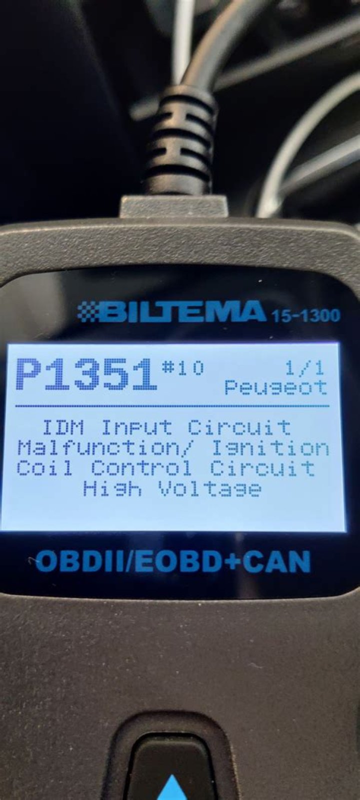 What is code P1351 mean?