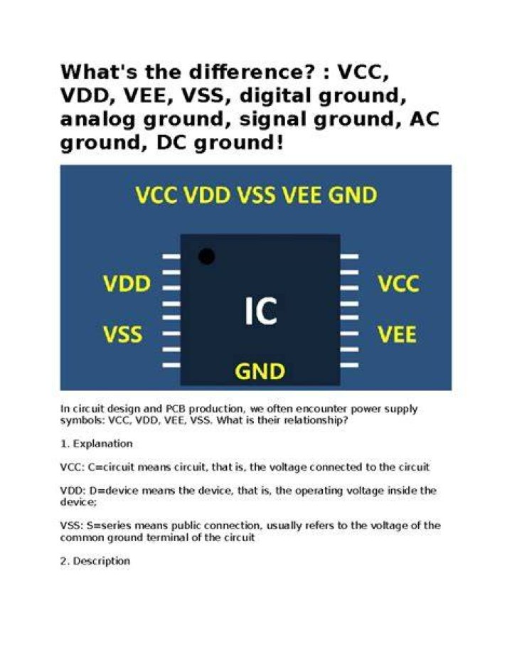 What is difference between VCC and VDD?