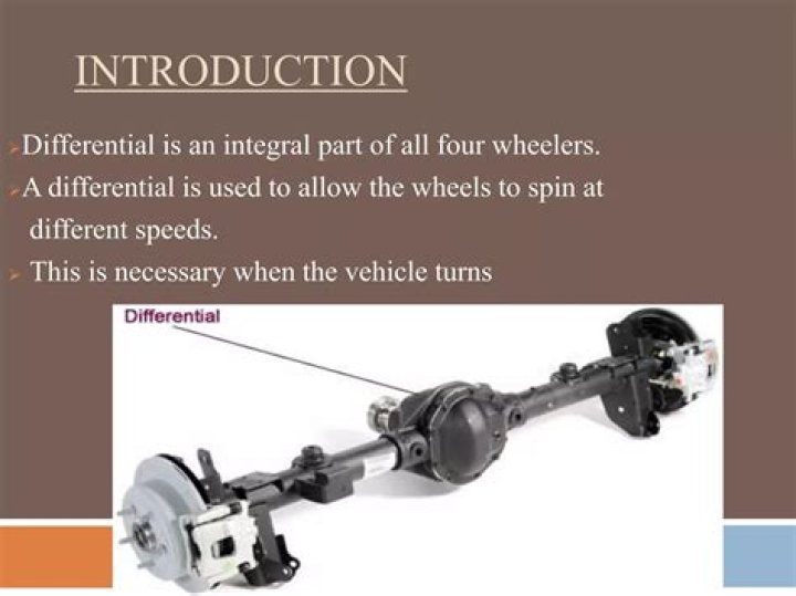 What is differential in automobile PDF?