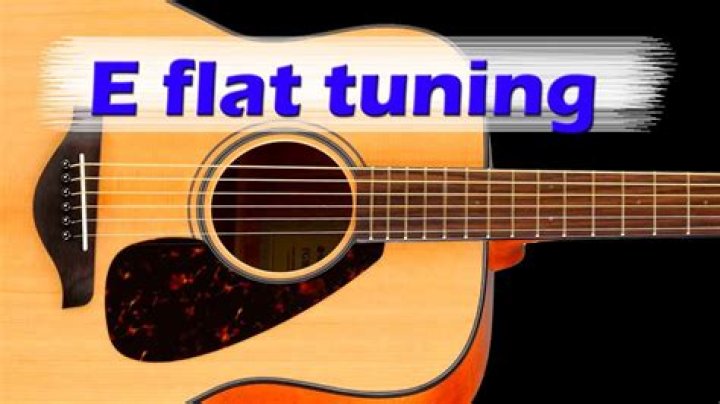 What is E flat tuning on guitar?