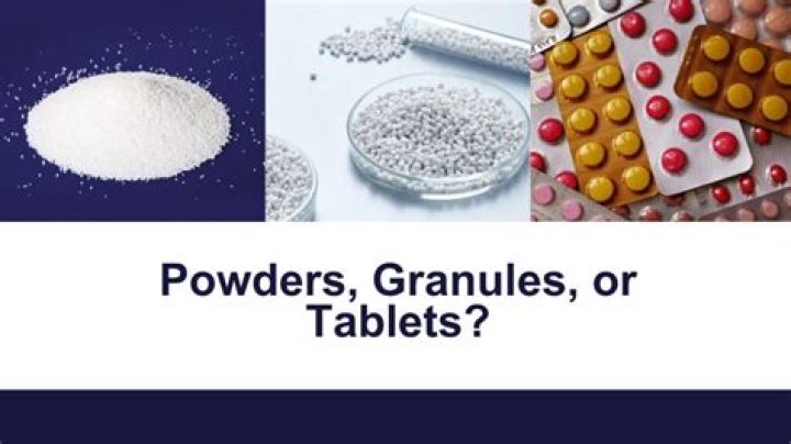 What is effervescent granules used for?