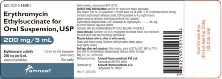 What is erythromycin ethylsuccinate used to treat