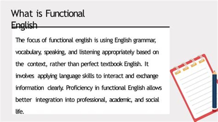 What is functional English in BA?