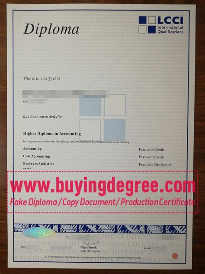 What is LCCI Diploma?