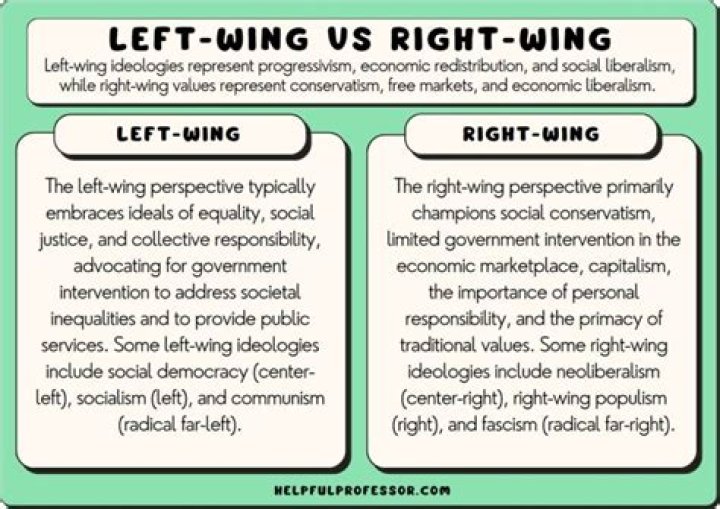 What is left and right wing in politics?