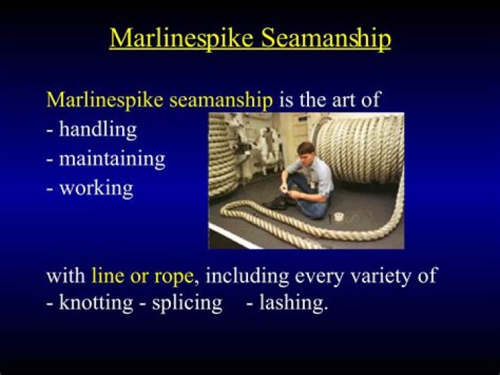 What is Marlinspike seamanship skills