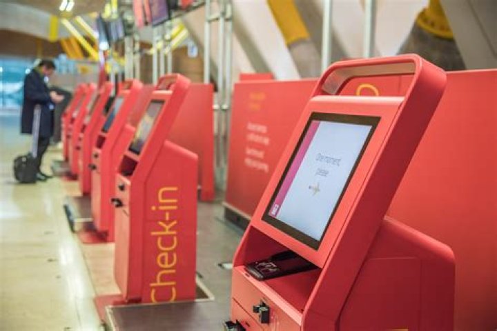 What is self check-in kiosk at airport?