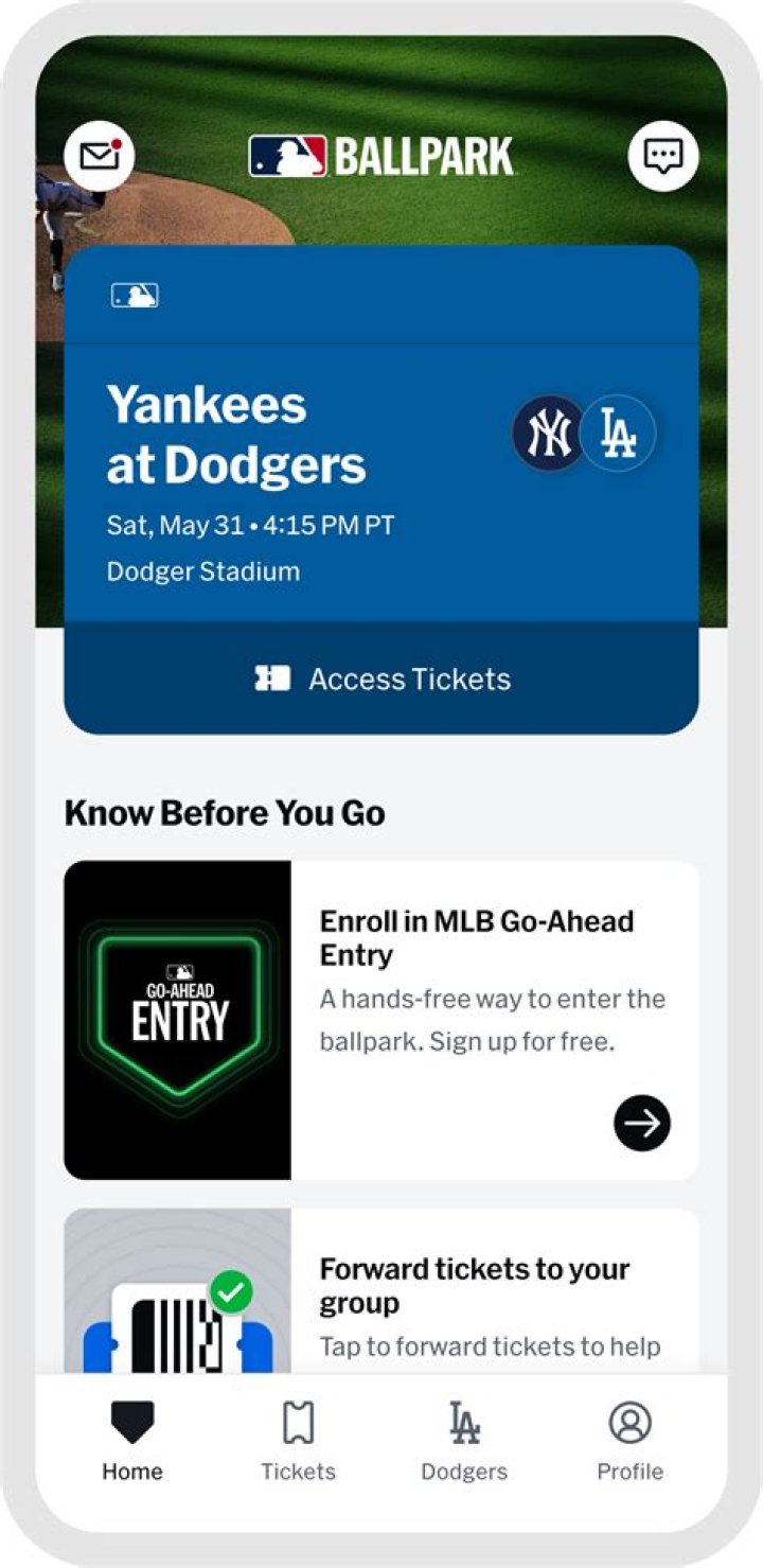 What is the ballpark app?