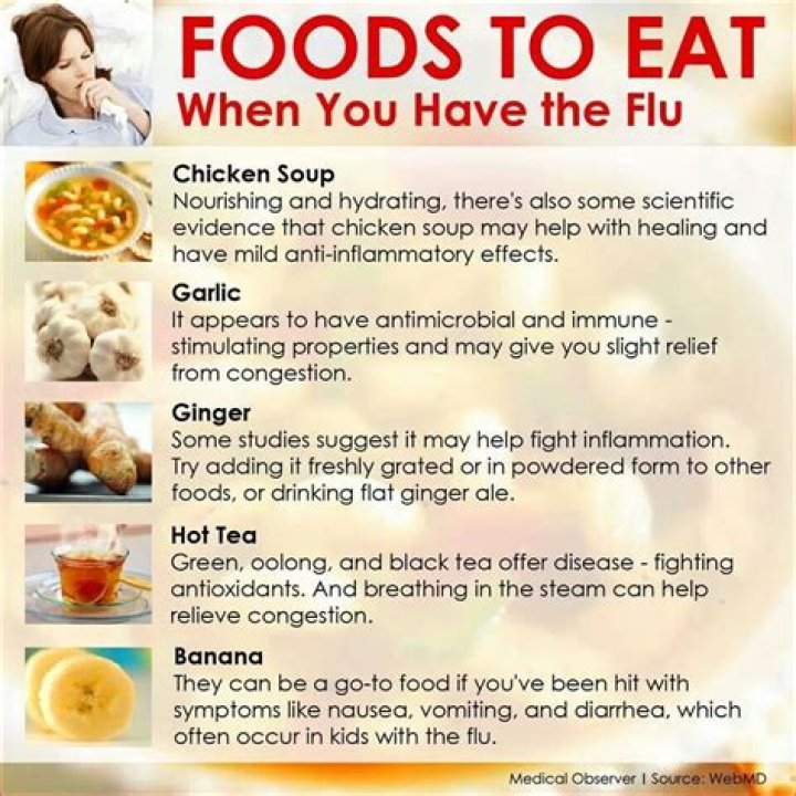 What is the best thing to eat when you have the flu?