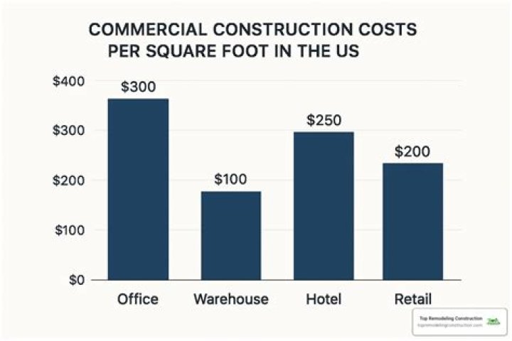 What is the cost per square foot for a commercial building?