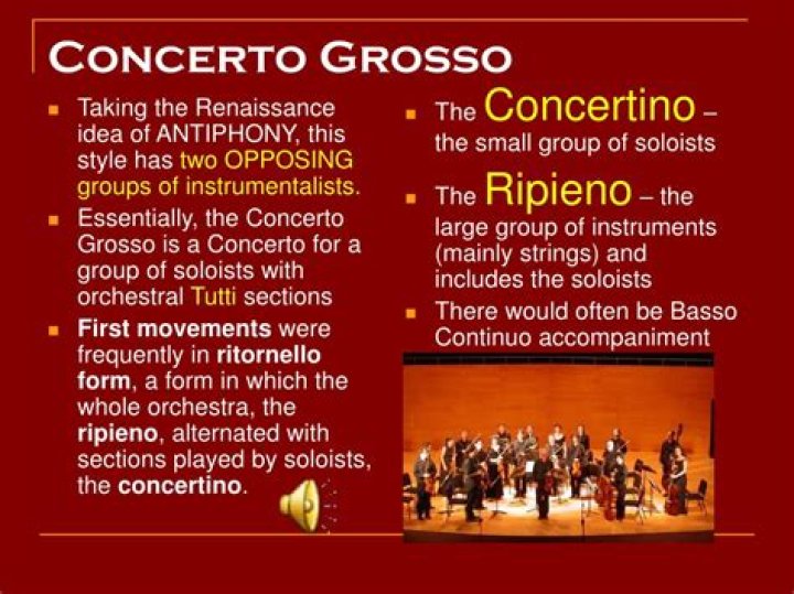 What is the difference between Concerto and Concerto Grosso