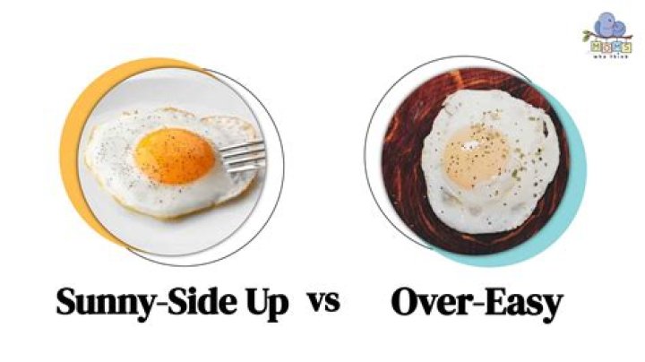 What is the difference between eggs over easy and sunny side up?