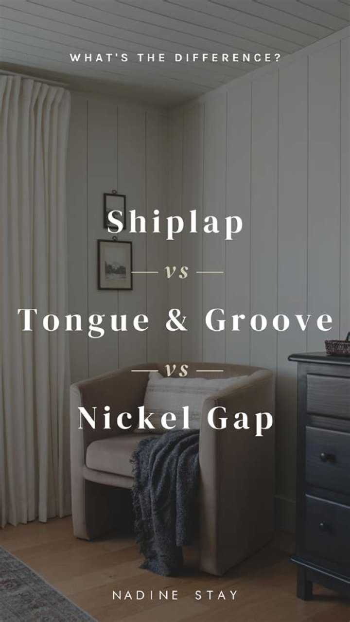 What is the difference between shiplap and nickel gap