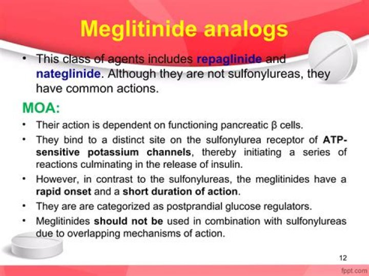 What is the difference between sulfonylureas and Meglitinides?