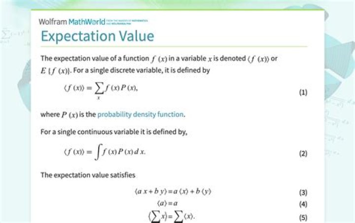 What is the expected value of a probability distribution?