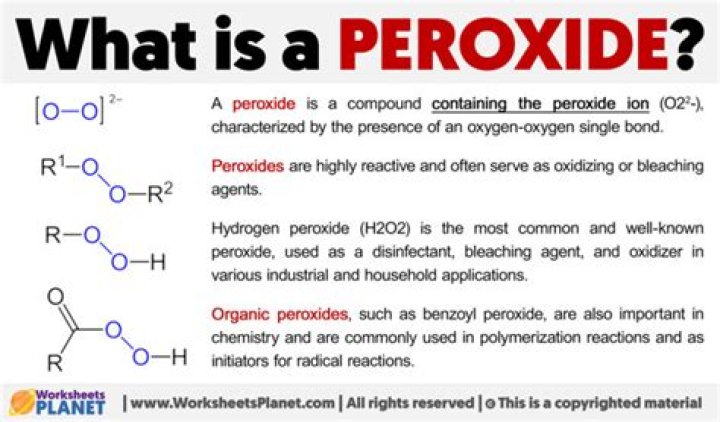 What is the formula for the peroxide ion?