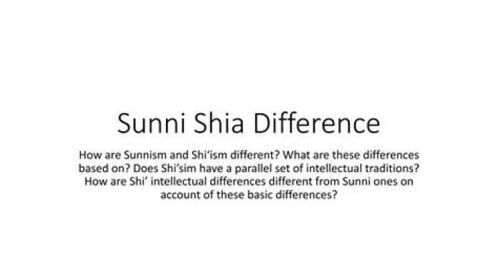 What is the main difference between Sunni and Shia?