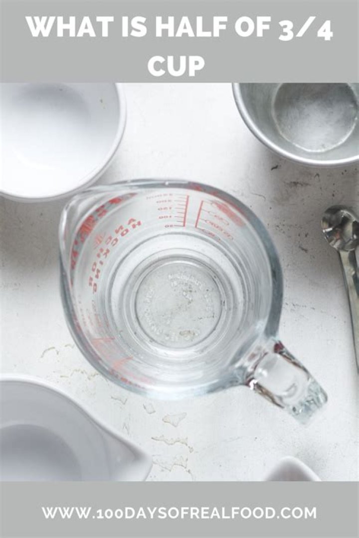 What is the measurement of half a cup?