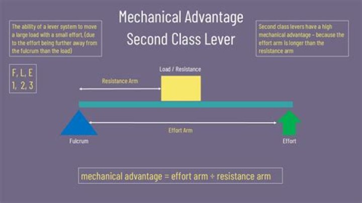What is the mechanical advantage of the first class lever