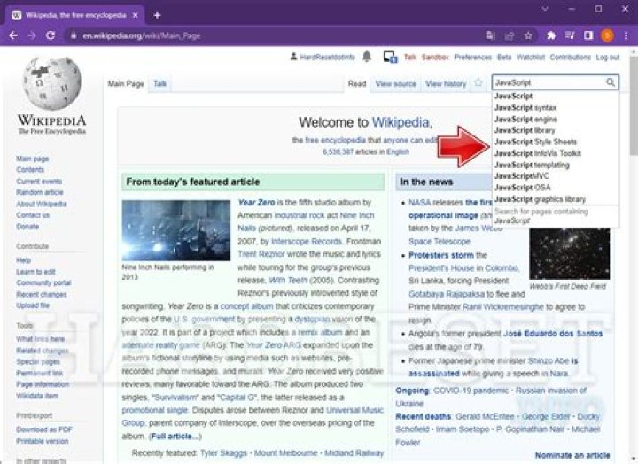 What is the most viewed article on Wikipedia?