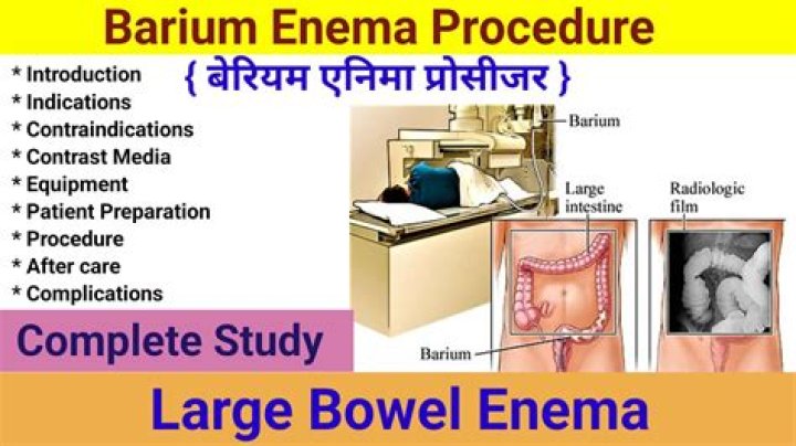What is the procedure for barium enema