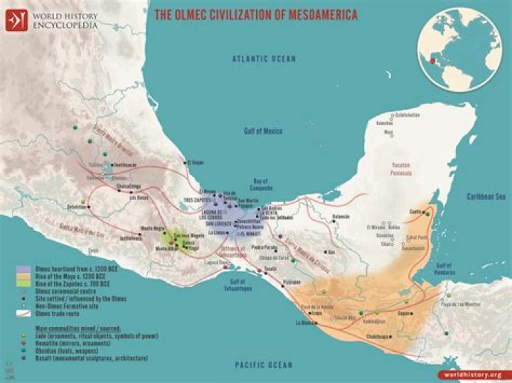 What is the relationship between the Olmec and the Maya