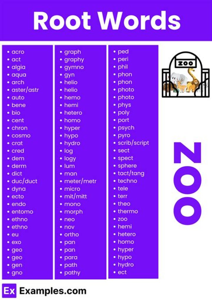 What is the root word for trait?