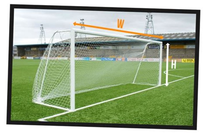 What is the size of a football goal post?