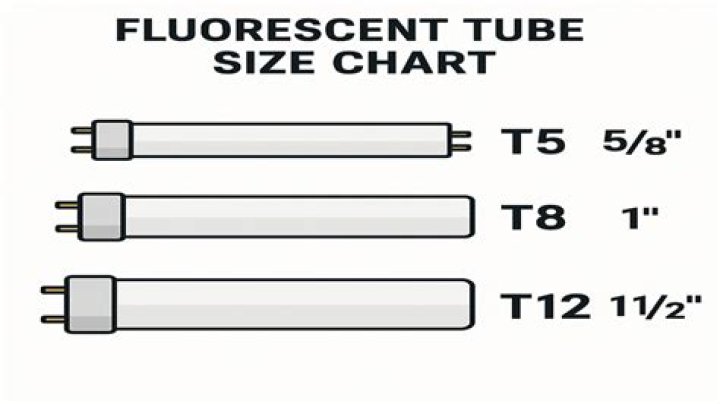 What is the standard length of a fluorescent tube
