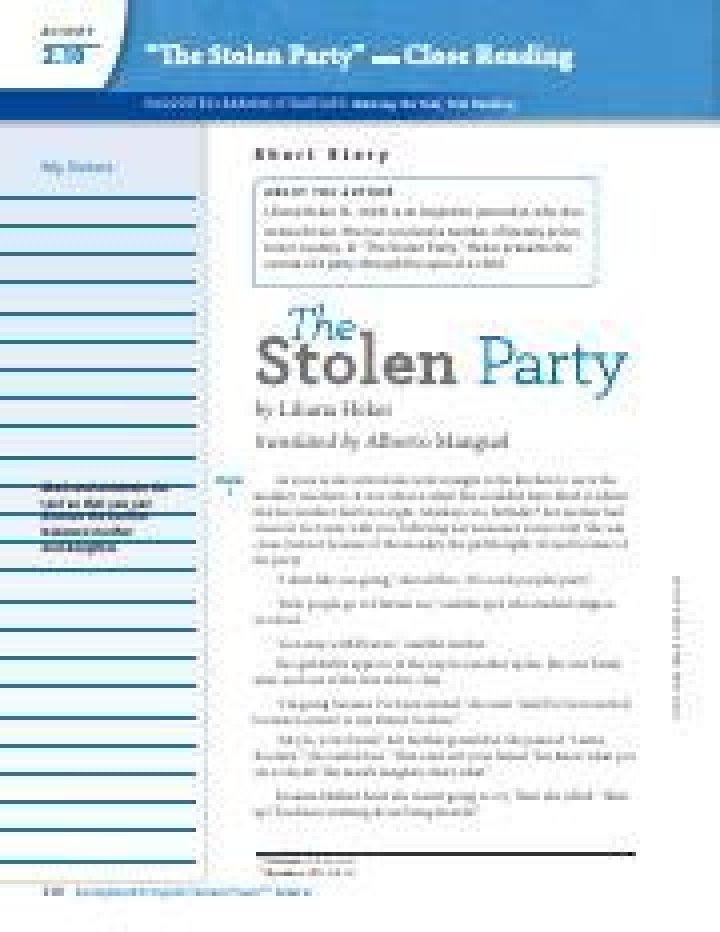 What is the summary of The Stolen Party?
