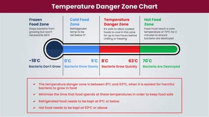 What is the temperature danger zone Celsius