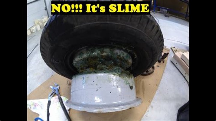 What is tire slime made of?