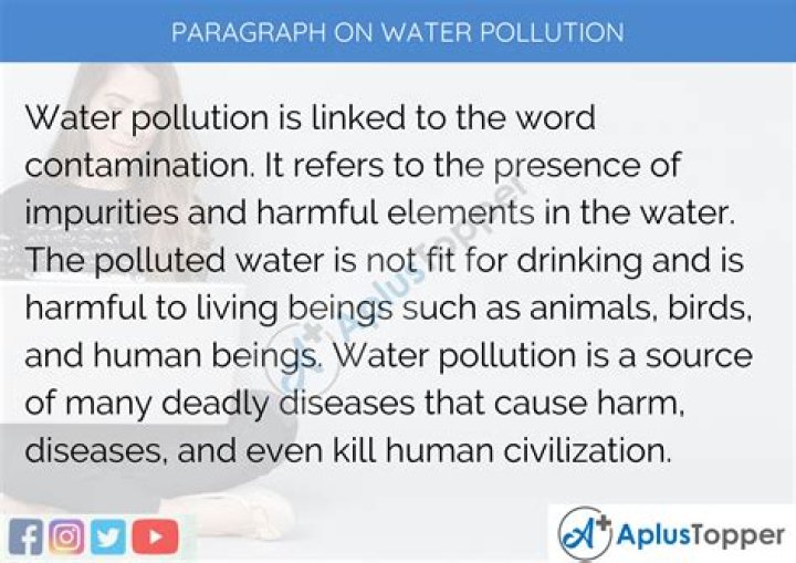 What is water pollution in short