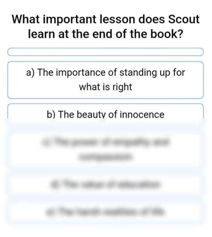 What lesson does Scout learn in Chapter 8