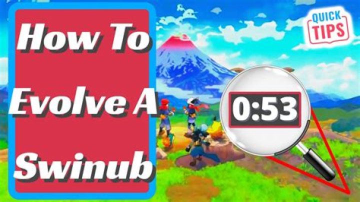 What level does Swinub evolve?