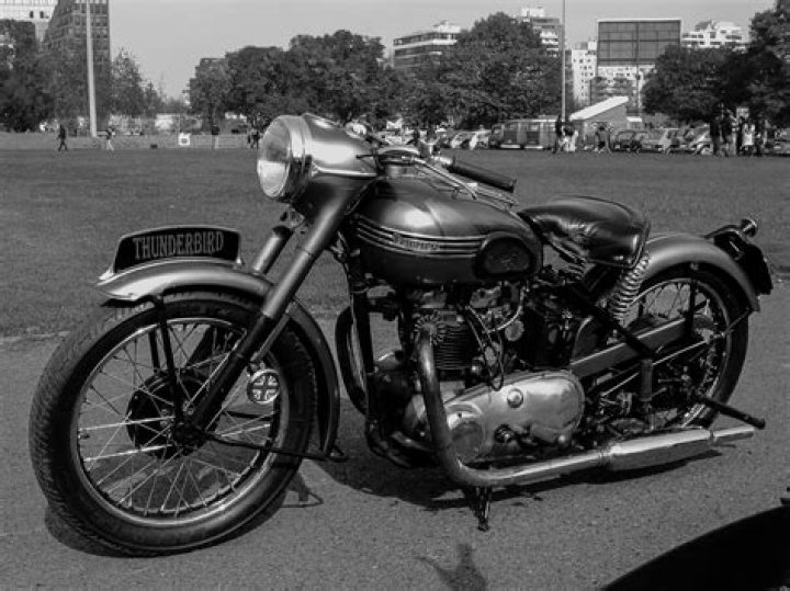 What motorcycle did Brando ride in The Wild One?