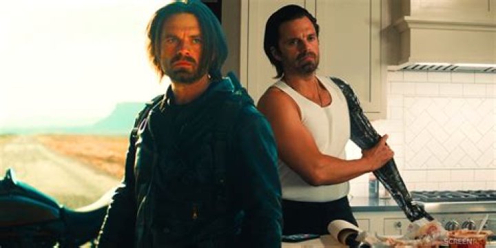 What movie does Sebastian Stan kiss a guy?