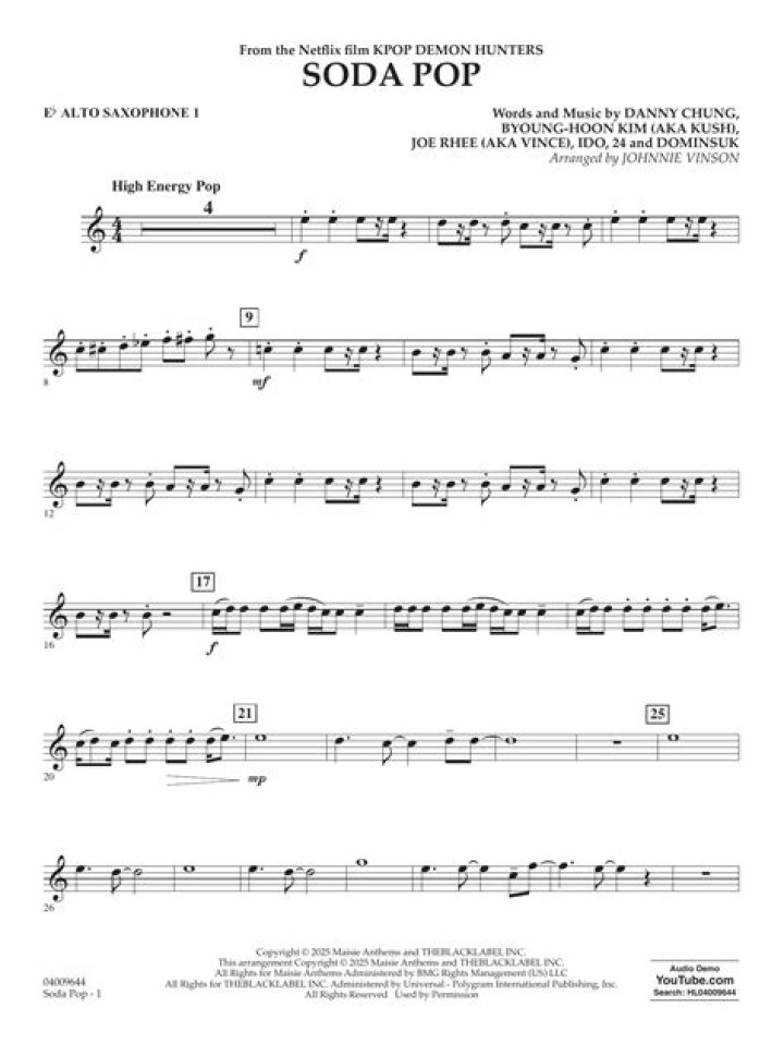 What pop songs have flute?