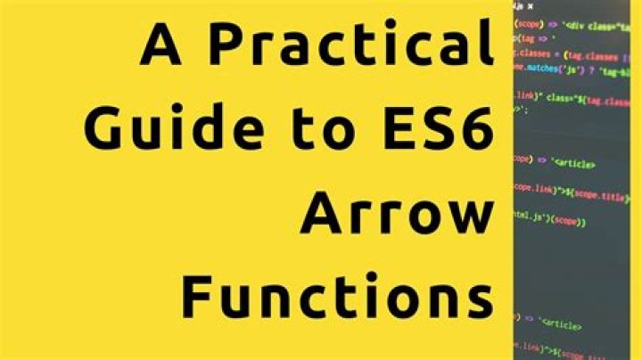 When should I use arrow functions in es6