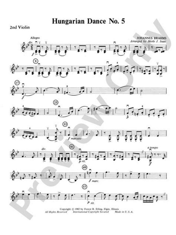 When was Hungarian Dance No 5 composed?