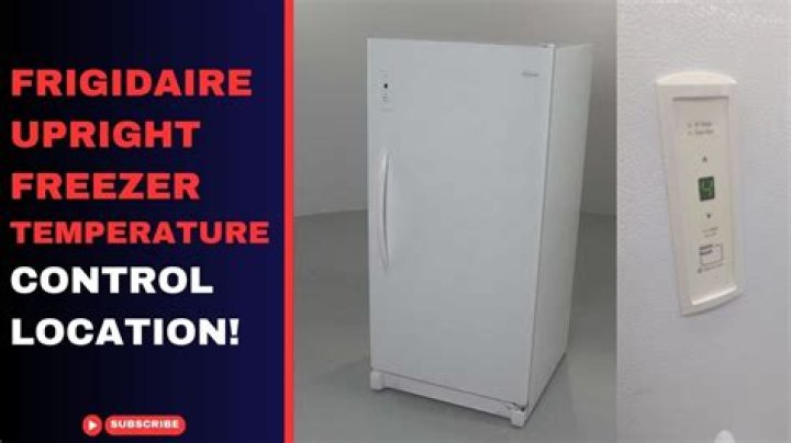 Where is temperature control in Frigidaire freezer?