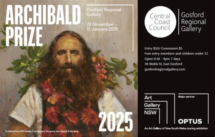 Where is the Archibald Prize exhibited in Victoria?